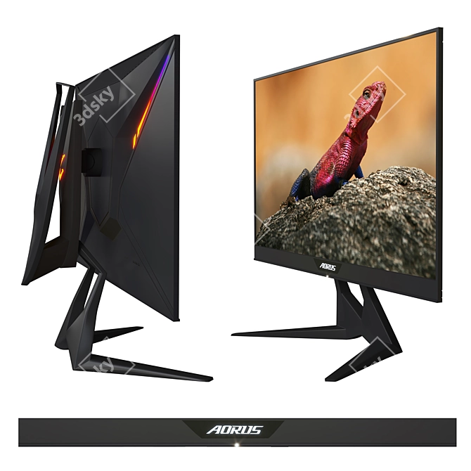 Aorus Falcon Gaming Monitor 3D model image 5