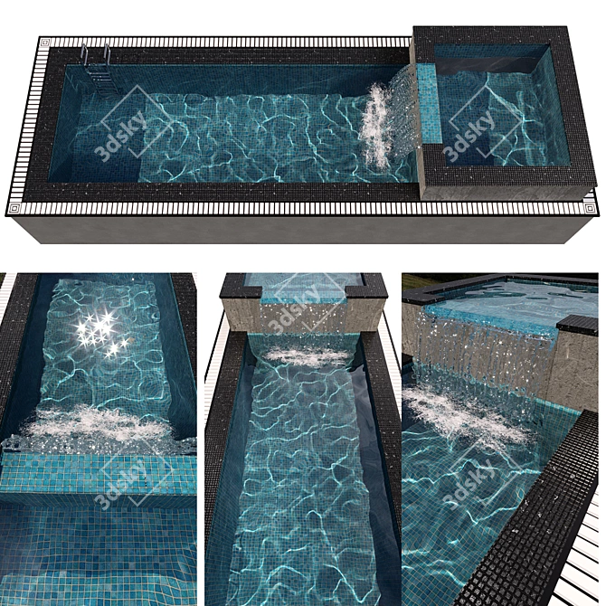 Crystal Clear Pool: No41 - V-Ray & Corona Compatible 3D model image 1