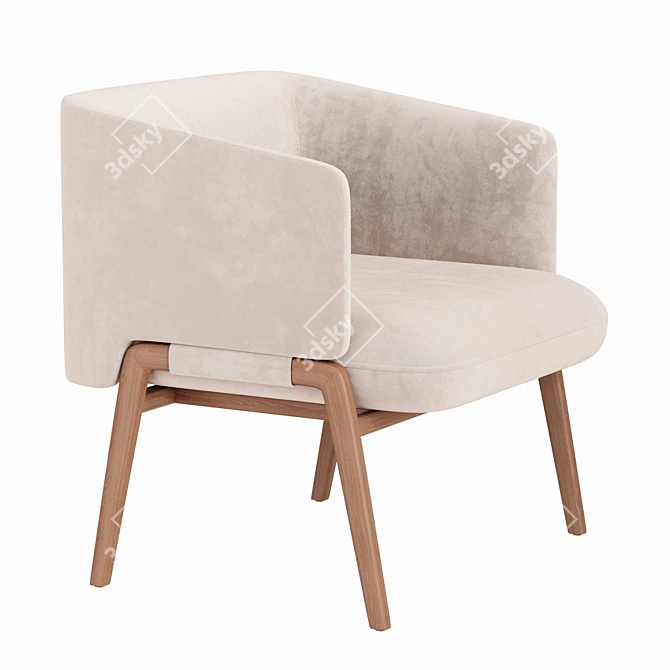 Modern Kim Easy Chair by Cider 3D model image 3