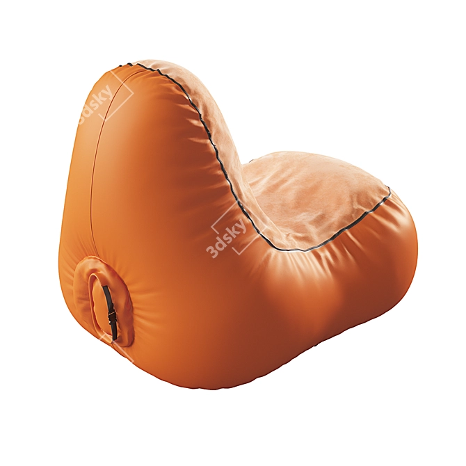 Portable Inflatable Sun Lounger 3D model image 2