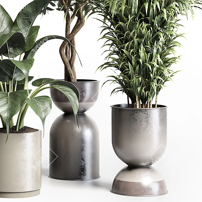 Botanical Bliss: 156 Pot Indoor Plant Collection 3D model image 4