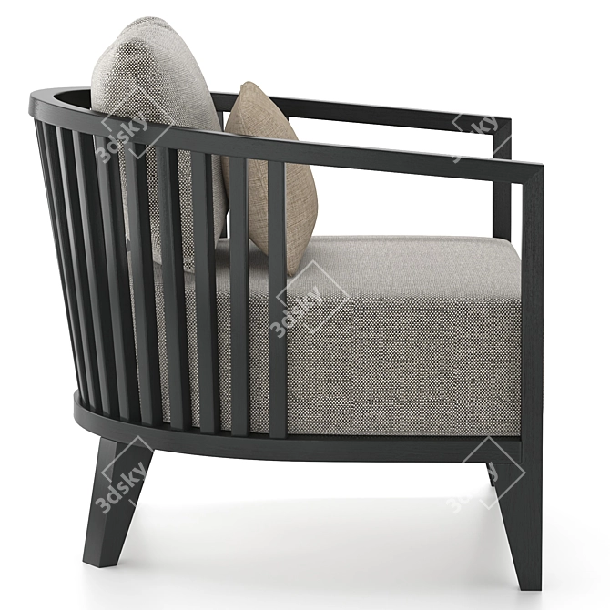 Contemporary GOBA Armchair 3D model image 3