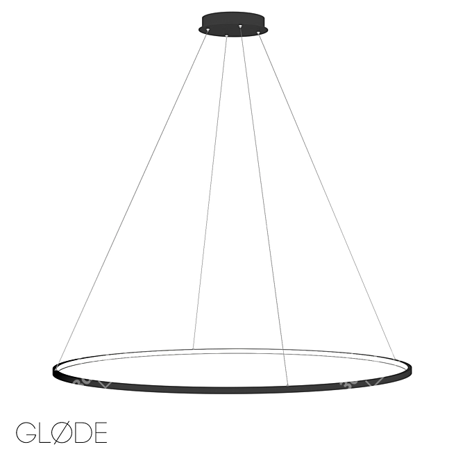 Modern Metal Pendant Lamp: OLamp by GLODE 3D model image 1