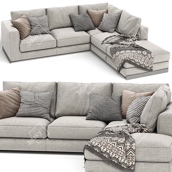 Arflex Rendez Vous Modern Sofa 3D model image 1
