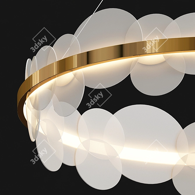 Elegant Illumination with Bollarm Chandelier 3D model image 2