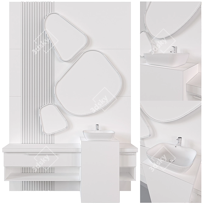 Luxury Bath Set - Vray/Corona Render - Multiple Export Formats - High Quality Materials 3D model image 3