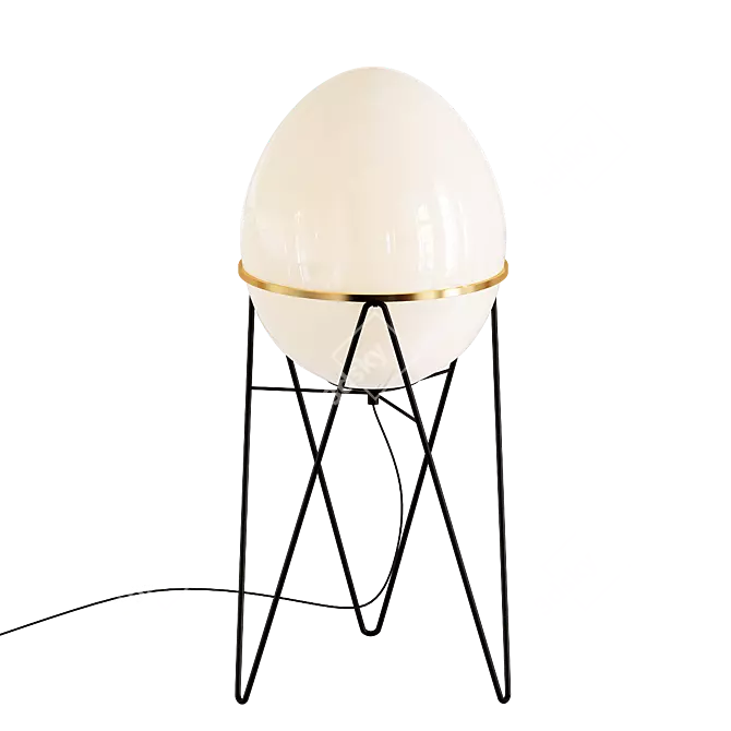 Stilnovo Opaque Glass Egg Lamps 3D model image 1