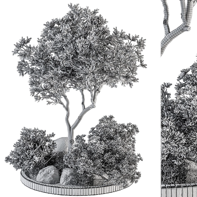 333-Piece Outdoor Garden Set 3D model image 5