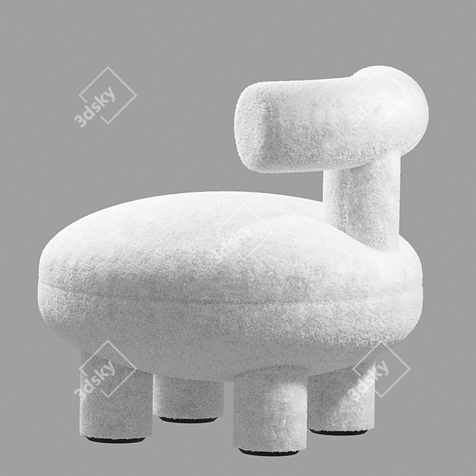 Modern Loft-Concept Kian Chair 3D model image 2