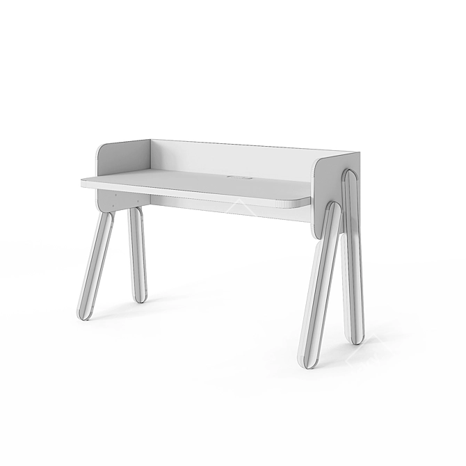 Modern Kid's Writing Desk 3D model image 3