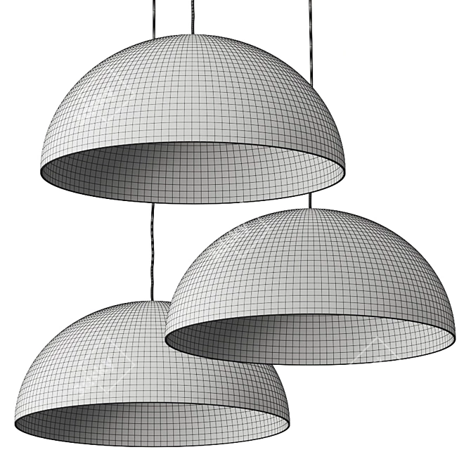 Modern Aurora Pendant Lamp 3D model image 2