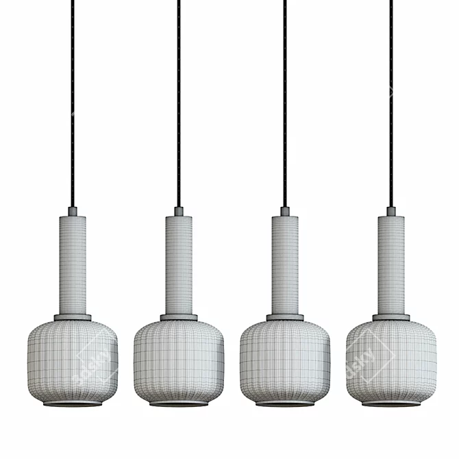 Transparent Pendant Lamp 3D model image 2