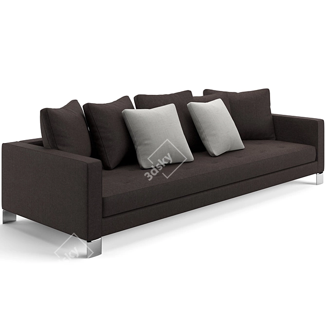 Elegant Minotti Pollock Sofa 3D model image 4