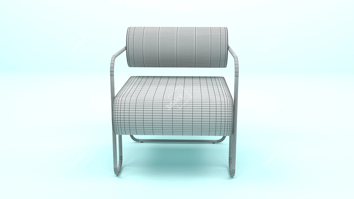 Modern Armchair: 3D Model & Render 3D model image 2