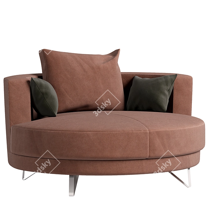 Modern Reddeboo Upholstered Chair 3D model image 1