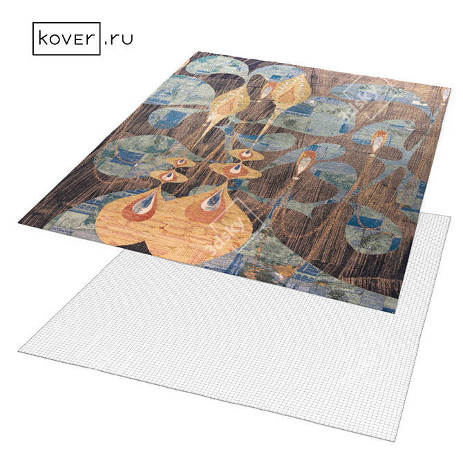 Pop Art Wool Carpets | Art de Vivre | Kover.ru | Set1 3D model image 8