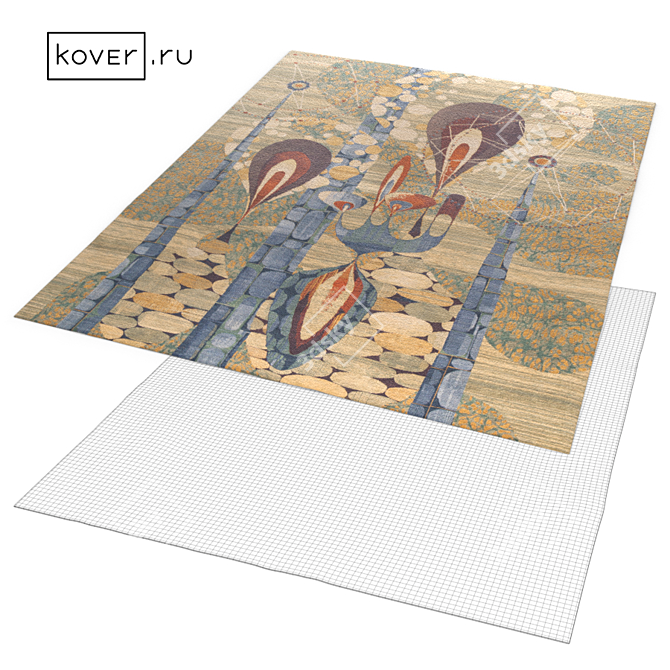 Pop Art Wool Carpets | Art de Vivre | Kover.ru | Set1 3D model image 9