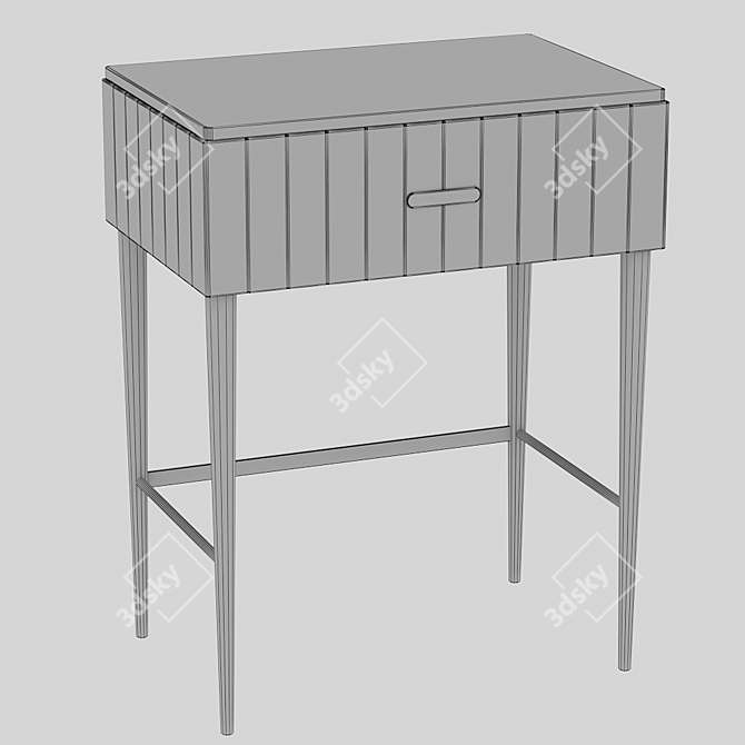 Elegant Vanity Table LaLume 3D model image 3