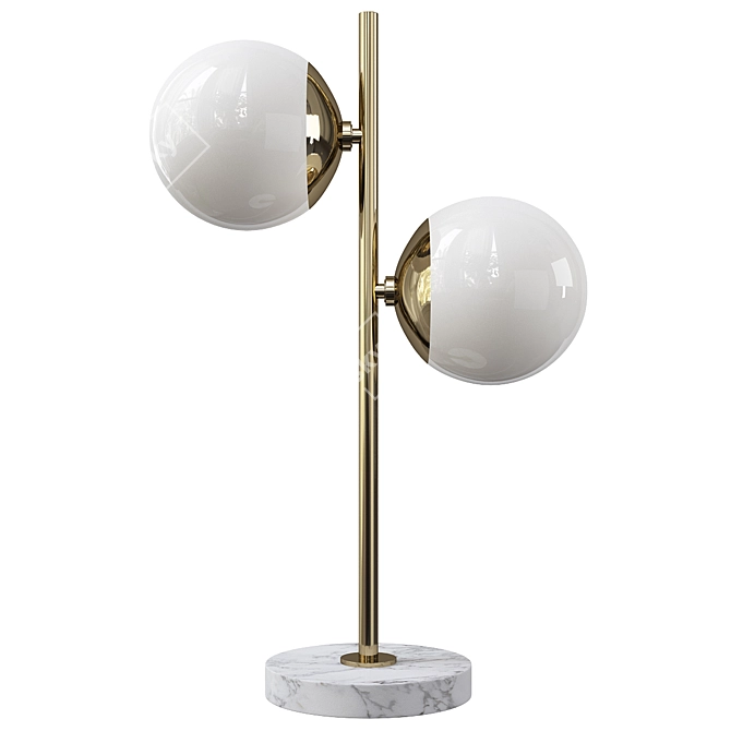 Elegant Holloway Table Lamp 3D model image 1