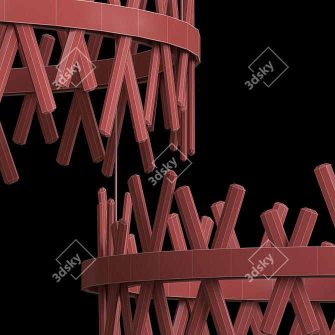 Triple Carola Cross - 3 Sizes Available 3D model image 3