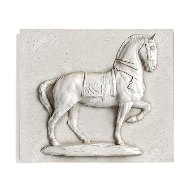 Elegant Equine Wall Art 3D model image 1