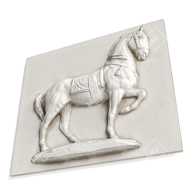 Elegant Equine Wall Art 3D model image 4