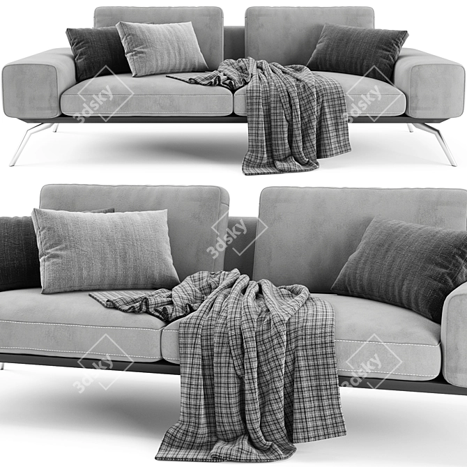 Blanche Linda 2 Seater Sofa 3D model image 3