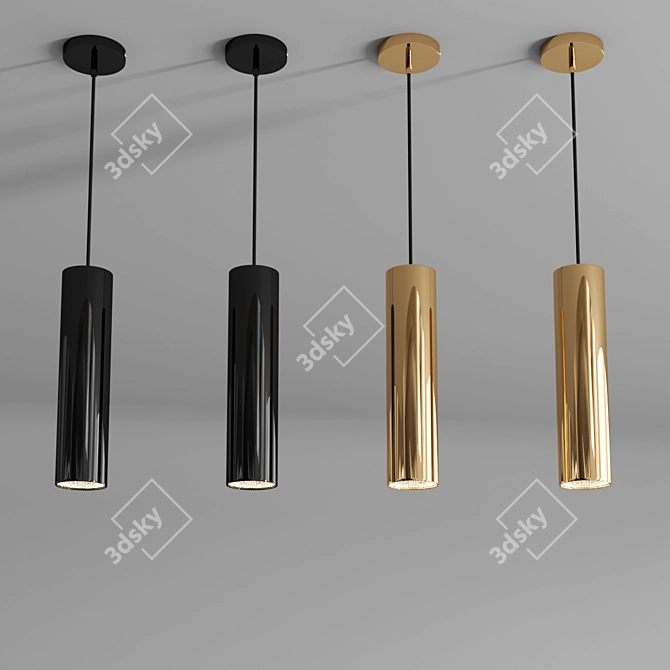 Sleek Panzeri One Pendant 3D model image 2