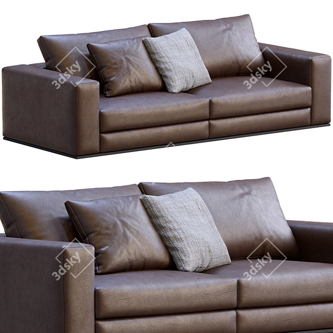 Elegant Hamilton Sofa by Minotti 3D model image 3