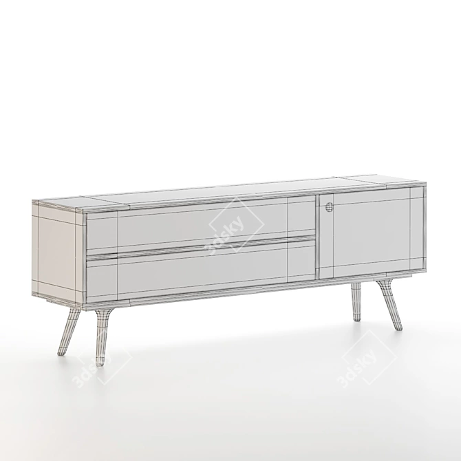 Modern Zio Buffet: 3D Model Download 3D model image 7