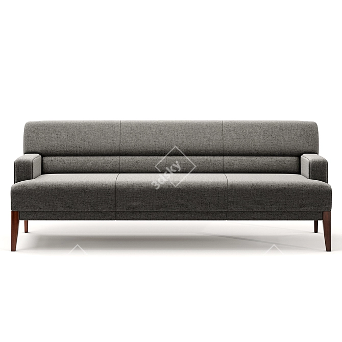 Brompton Sofa: Handcrafted Comfort 3D model image 3