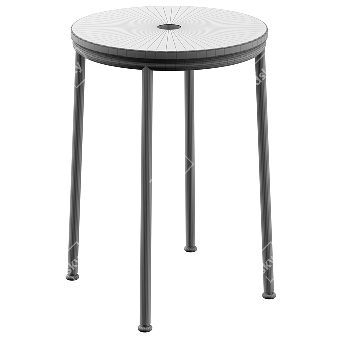 Sleek Circa Stool - Elegant Design 3D model image 3