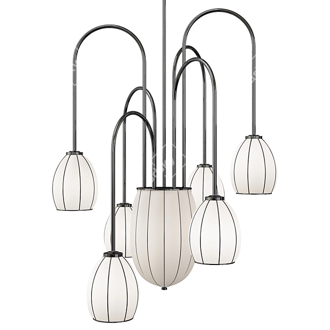 Elegant Salice Chandelier 3D model image 1