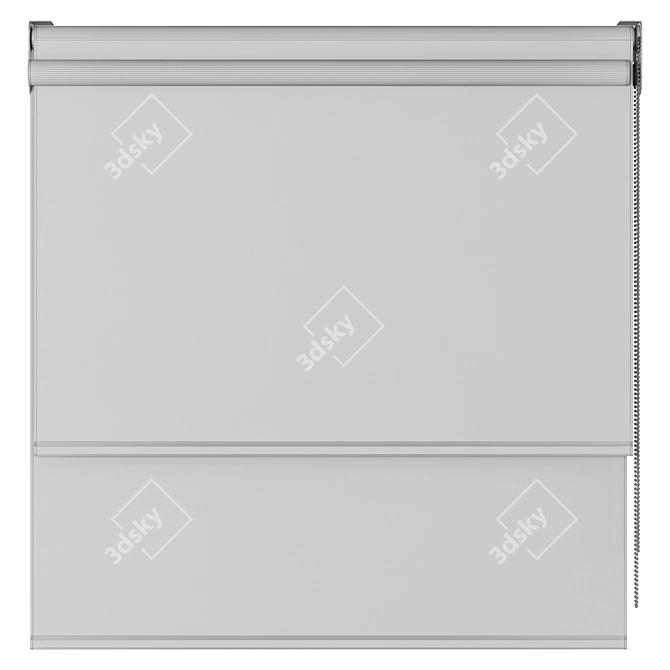 Double Roller Blind | Dual Roller Shades 3D model image 3