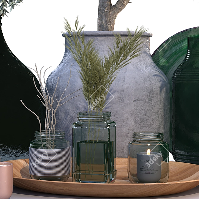 EcoGreen Decor Set 3D model image 2