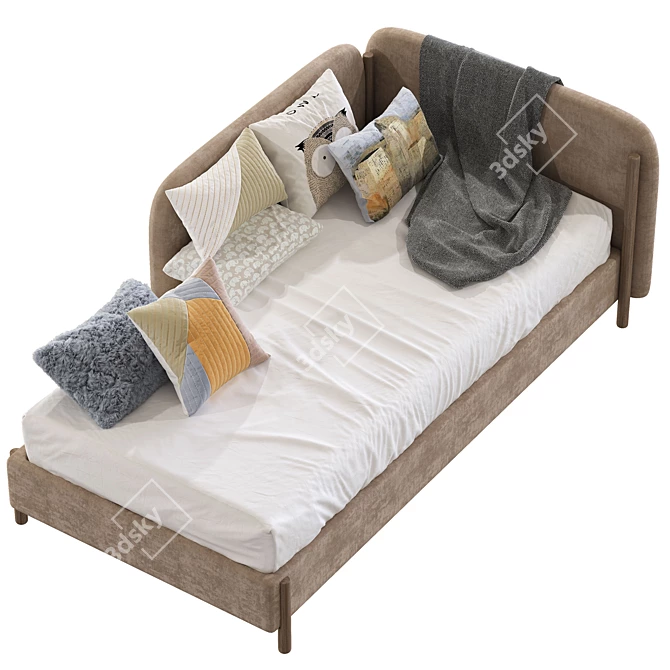 Sleep Onnn Single Crib Bed 3D model image 3