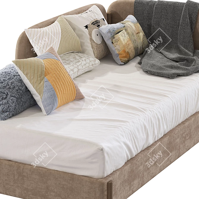 Sleep Onnn Single Crib Bed 3D model image 6
