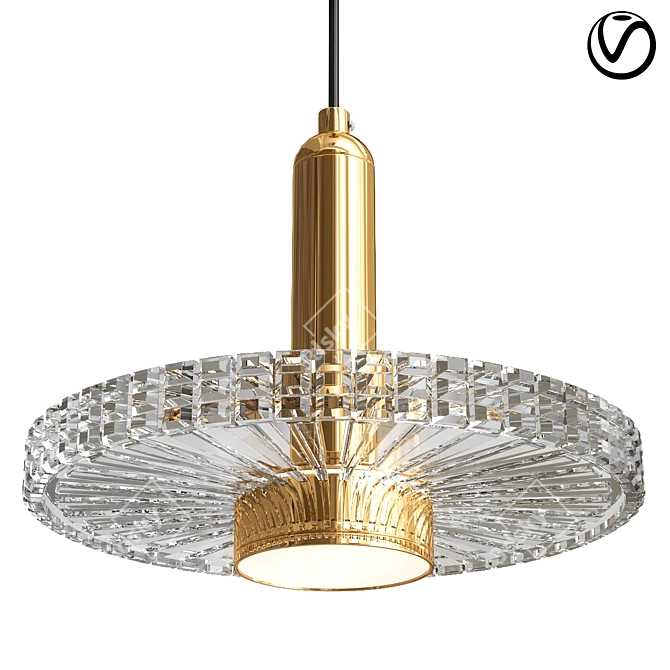 Elegant GEORGA Pendant Lamp 3D model image 5