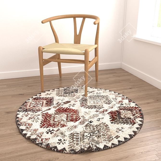 Versatile Rug Set: 8 Stunning Designs 3D model image 2