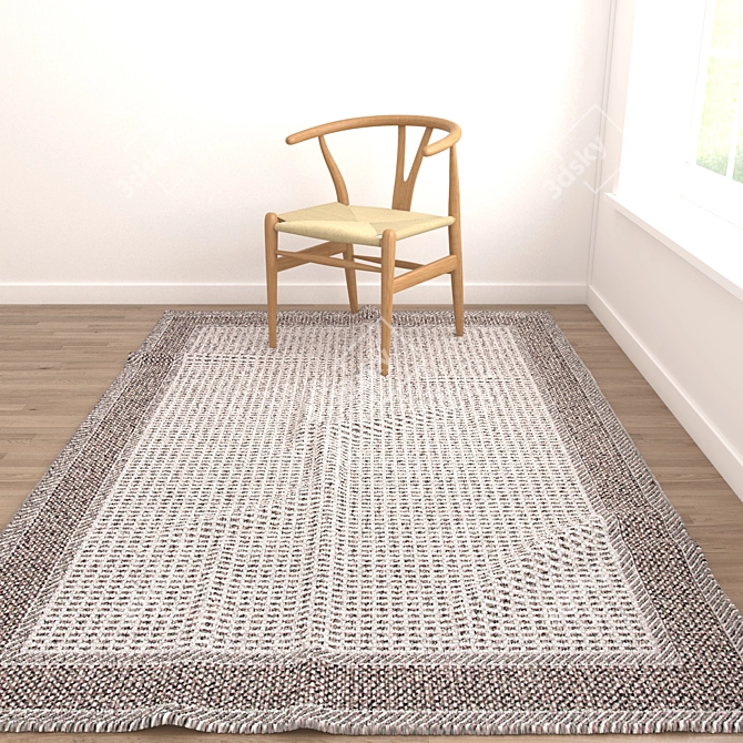 Versatile Set of 8 Rugs 3D model image 5