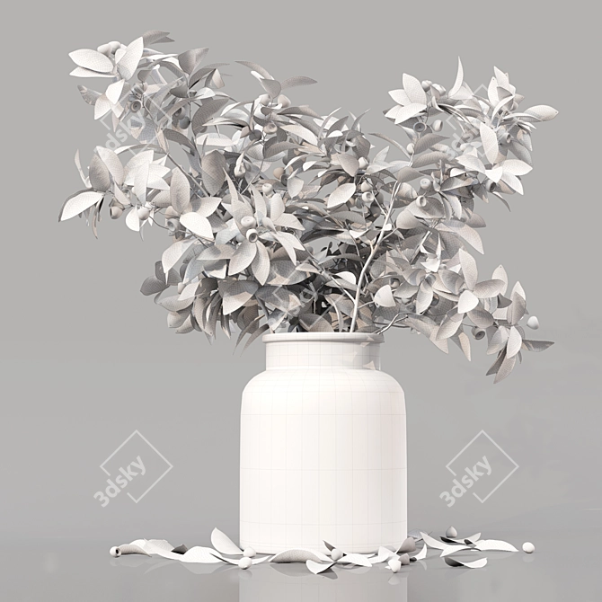 Lush Indoor Plant Bouquet 3D model image 3