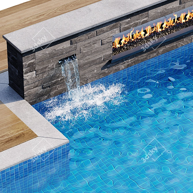 Versatile Pool 31: 3D-Ready Swimming Haven 3D model image 3