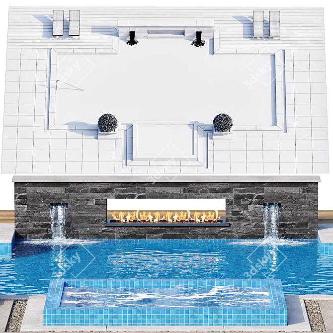 Versatile Pool 31: 3D-Ready Swimming Haven 3D model image 4