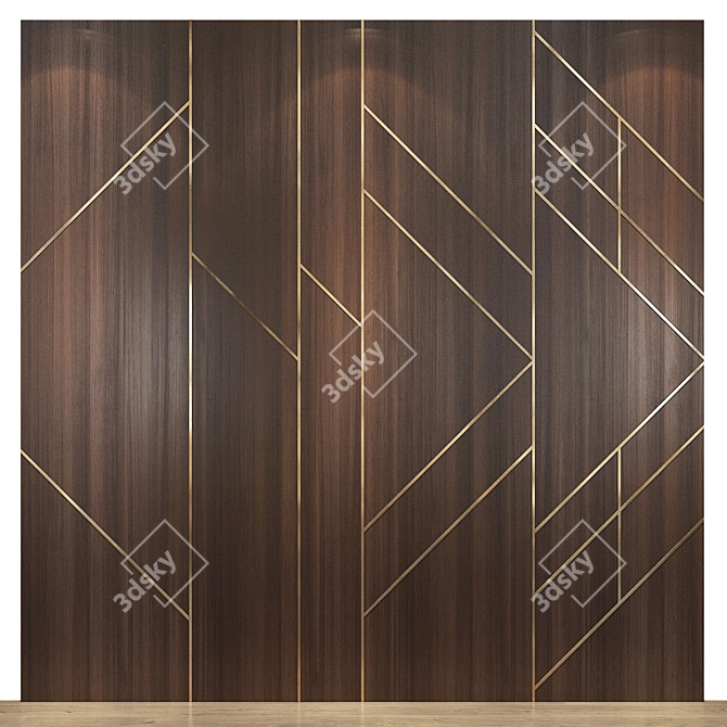 Modern Wall Panel 79 3D model image 4