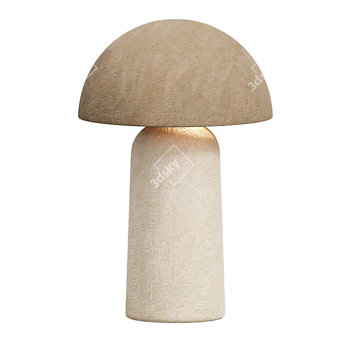 Sleek Sandstone Terra Lamp 3D model image 2