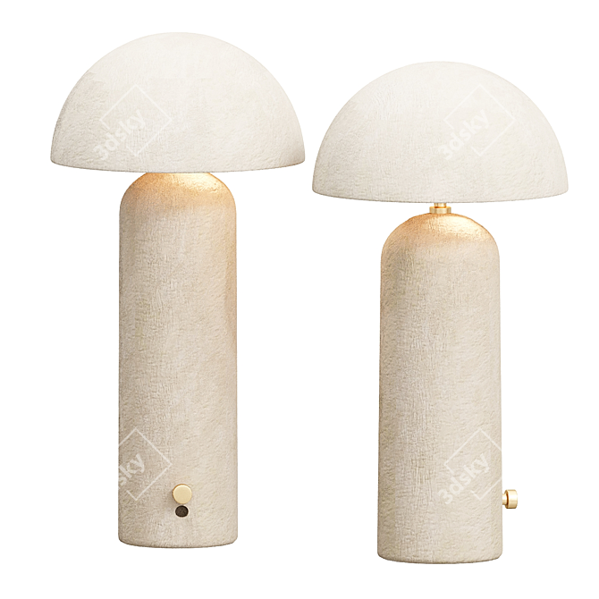 Sleek Sandstone Terra Lamp 3D model image 3