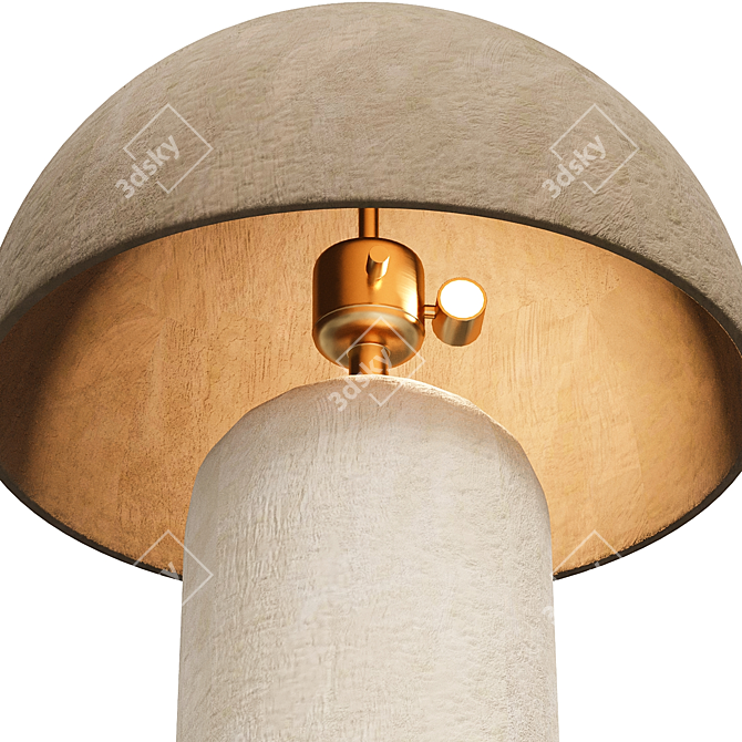 Sleek Sandstone Terra Lamp 3D model image 4