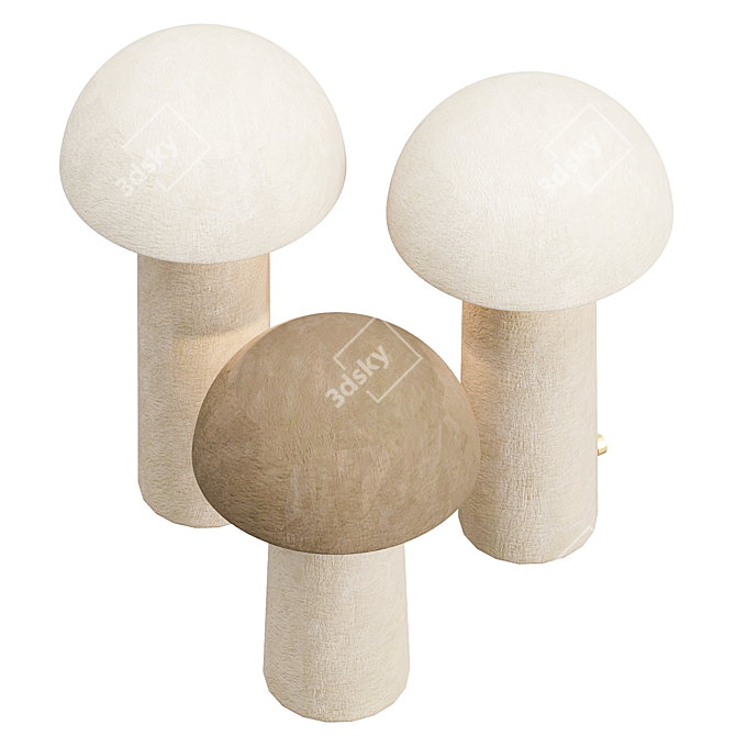 Sleek Sandstone Terra Lamp 3D model image 5