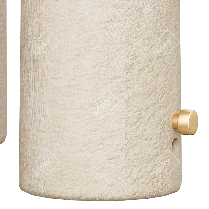 Sleek Sandstone Terra Lamp 3D model image 6