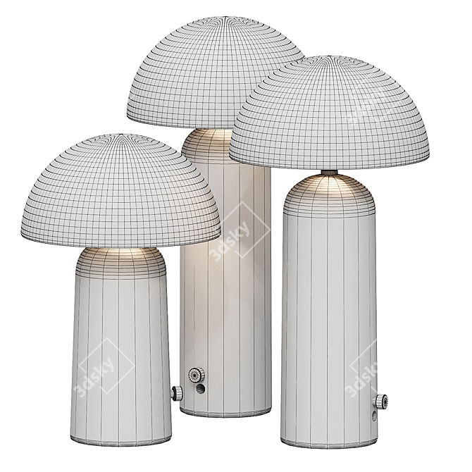 Sleek Sandstone Terra Lamp 3D model image 7